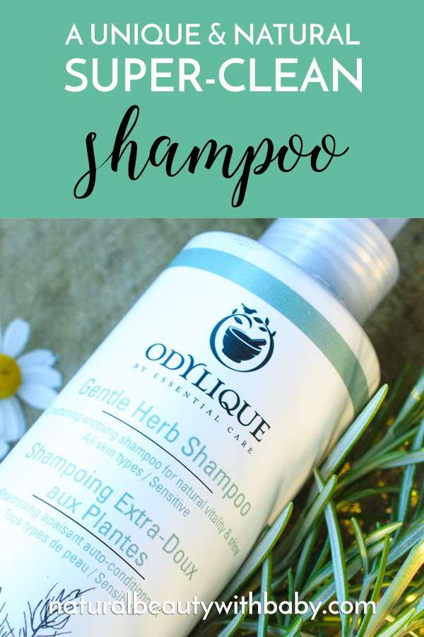 Try this super-clean Odylique Gentle Herb Shampoo with its unique and natural formula