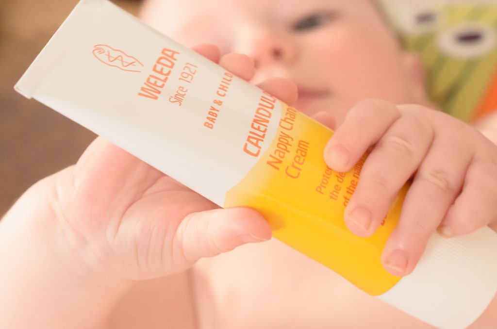 Jonah ponders Weleda Calendula Nappy Cream