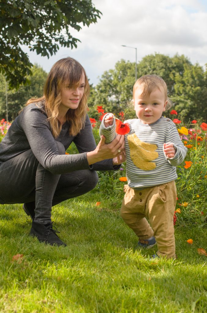 Jonah with his poppy and Mummy