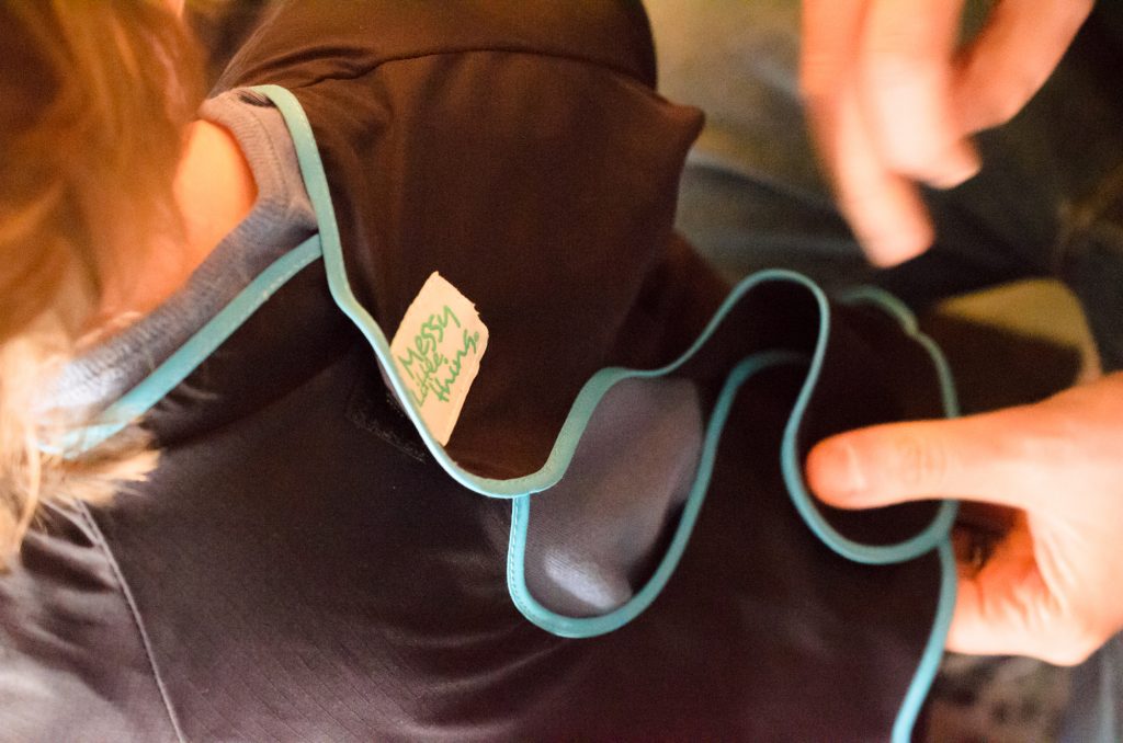 Fitting the Messy Little Thing bib