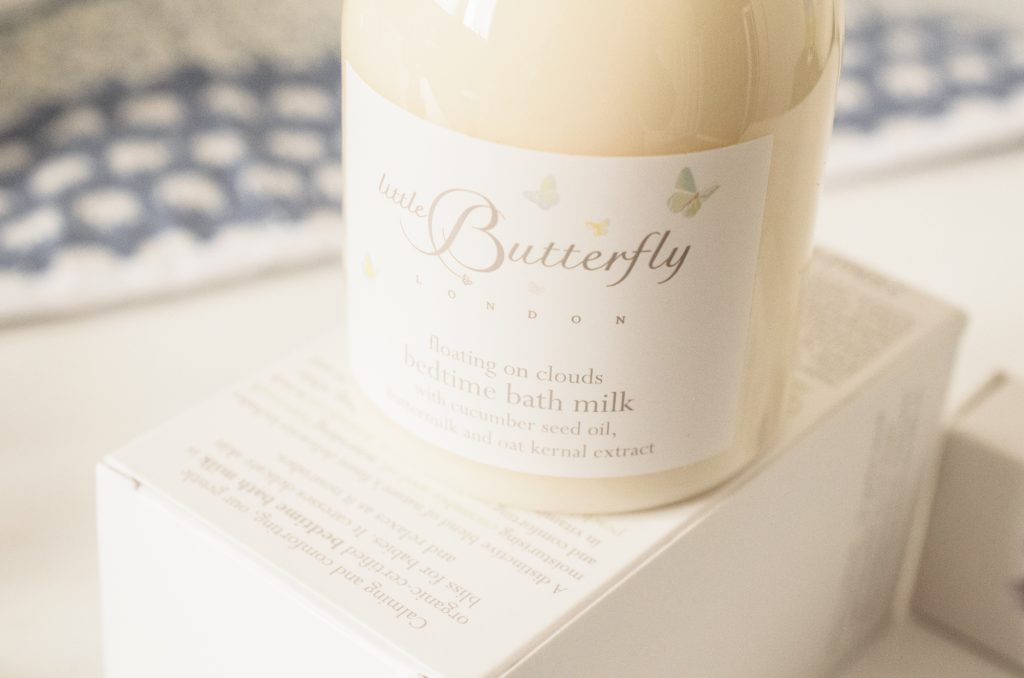 Little Butterfly Floating On Clouds Bedtime Bath Milk