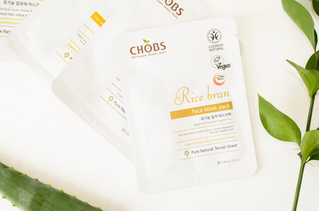 CHOBS Rice Bran Sheet Mask