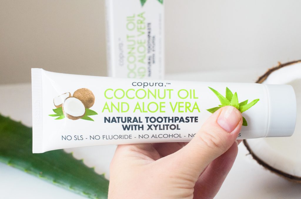 Holding Copura Coconut and Aloe Toothpaste