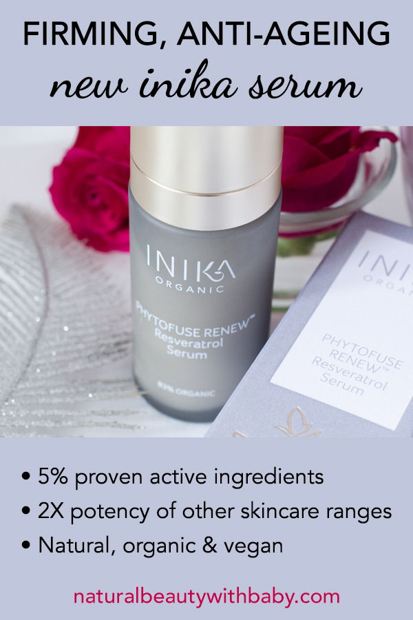 New skincare from Inika! Review of Inika Phytofuse Renew Resveratrol Serum, a 
