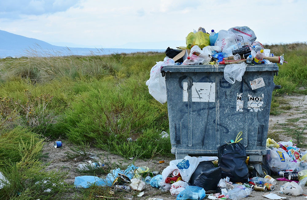 Plastic waste.