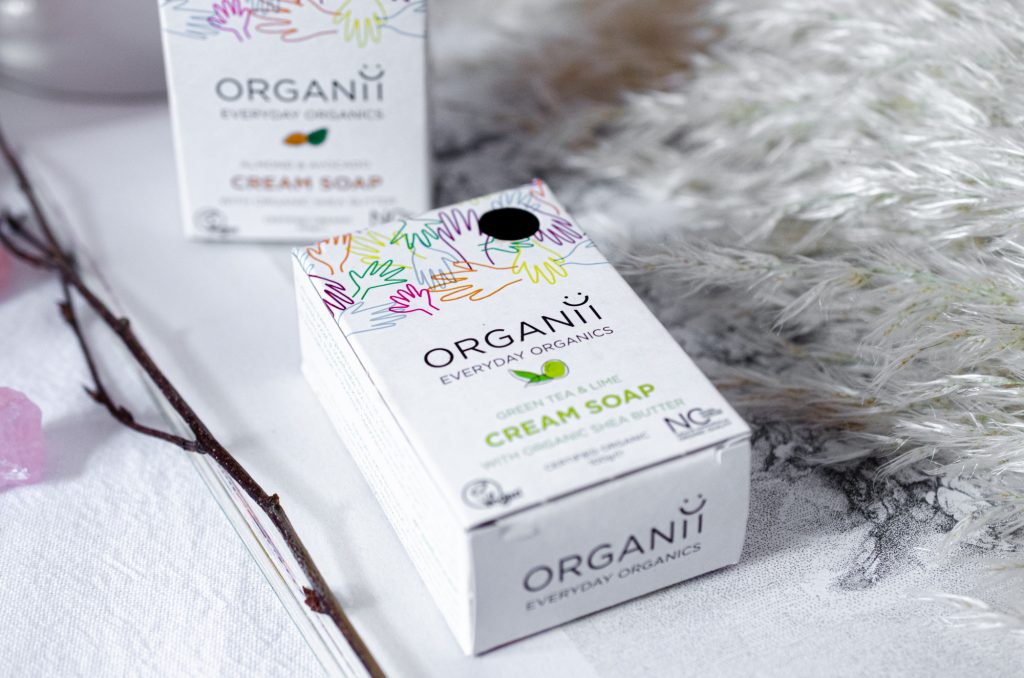 Organii Cream Soaps in Almond & Avocado + Green Tea & Lime