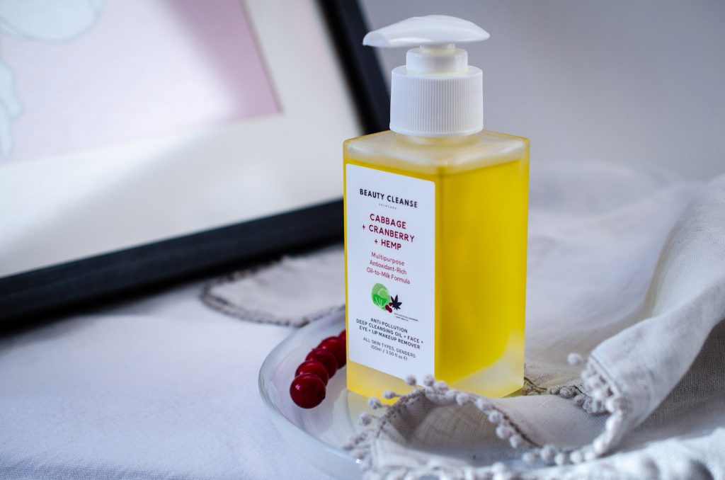 Beauty Cleanse Skincare Beauty Cleanse Skincare Cabbage + Cranberry + Hemp Anti-Pollution Deep Cleansing Oil & Makeup Remover