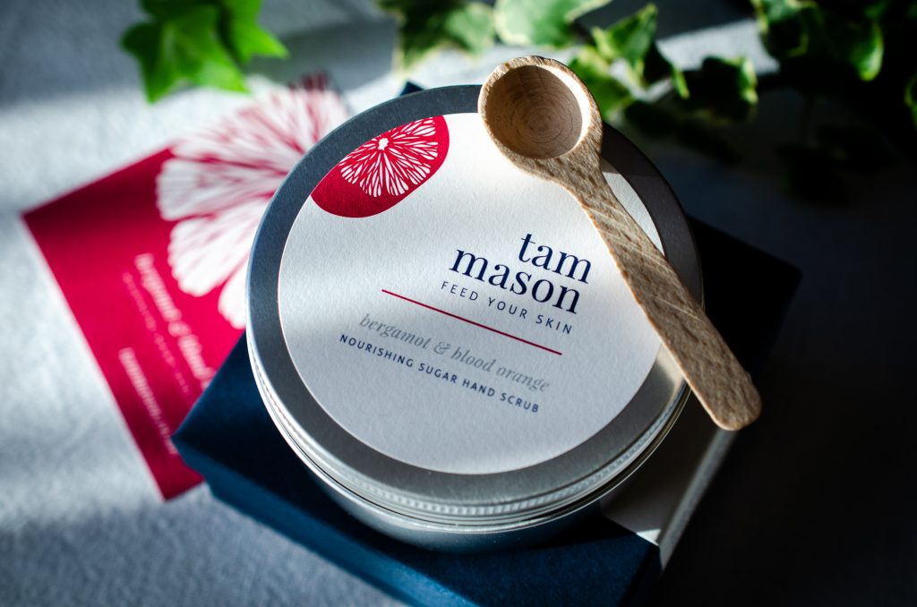 Tam Mason Bergamot & Blood Orange hand scrub with gift box
