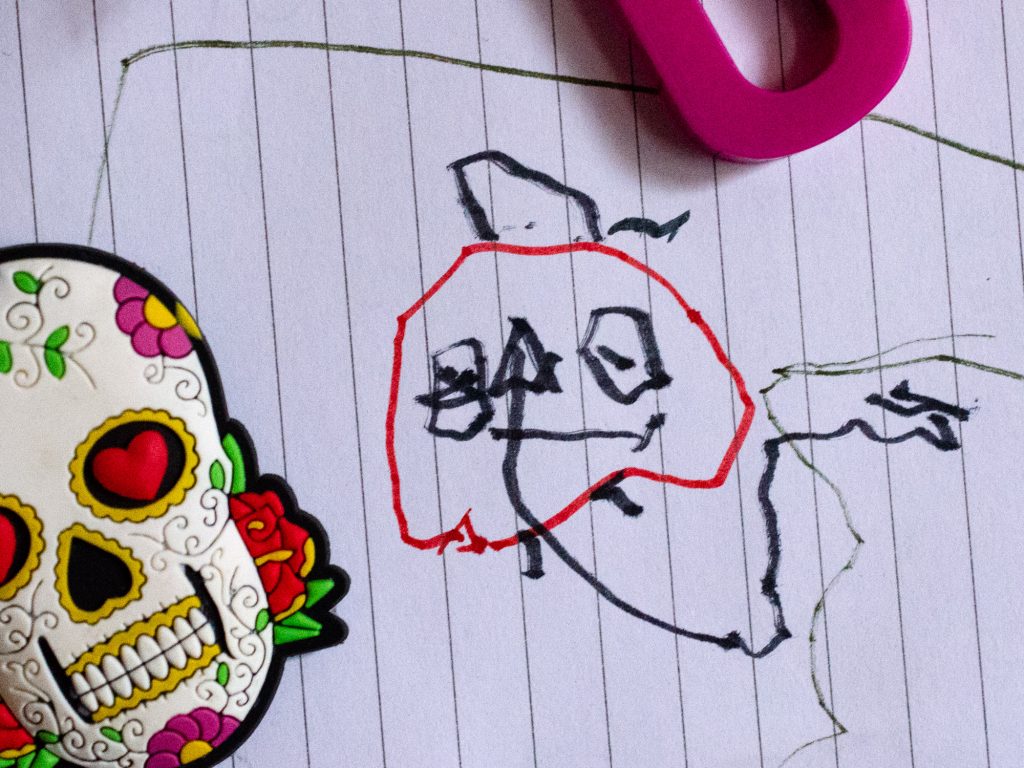 Jonah's gorgeous drawing of Henry the vacuum cleaner