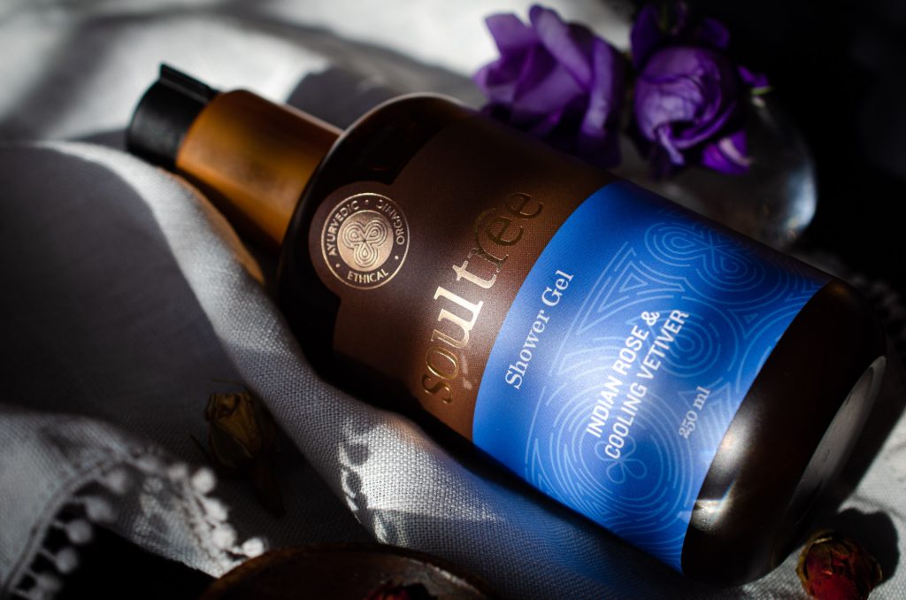 SoulTree Shower Gel with Indian Rose & Cooling Vetiver