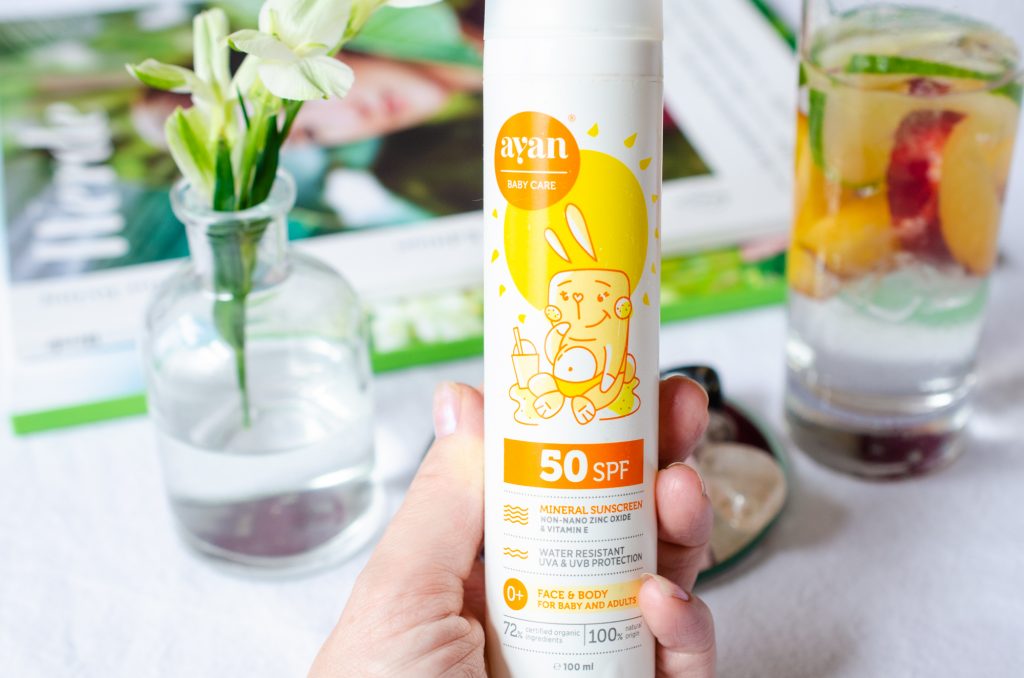 AYAN Mineral Sunscreen Lotion for Baby and Adults SPF50