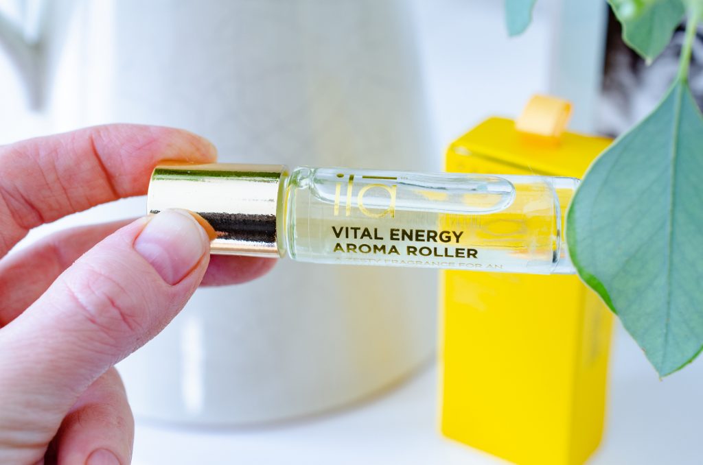 Ila Spa Vital Energy Aroma Roller to kick off my pregnancy hospital bag essentials from LoveLula