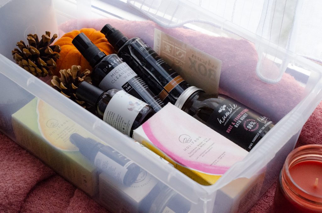 Box of October empties