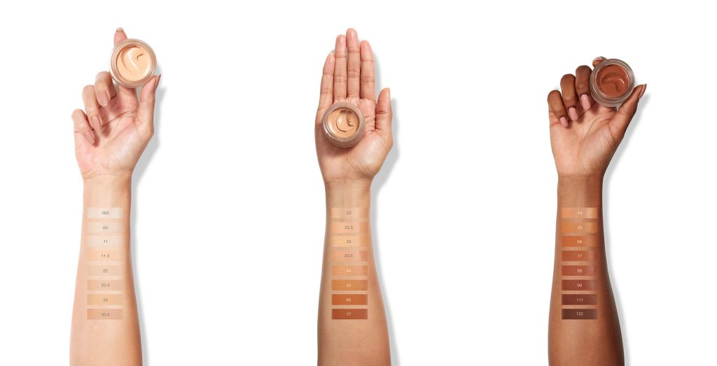 RMS Beauty Cream Foundation swatches