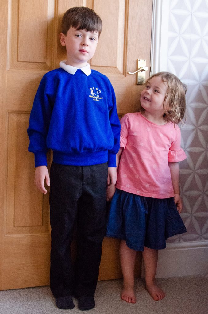 First day of school in reception.