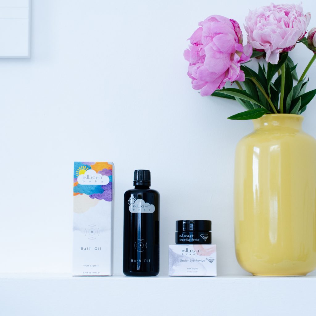 InLight products and a vase