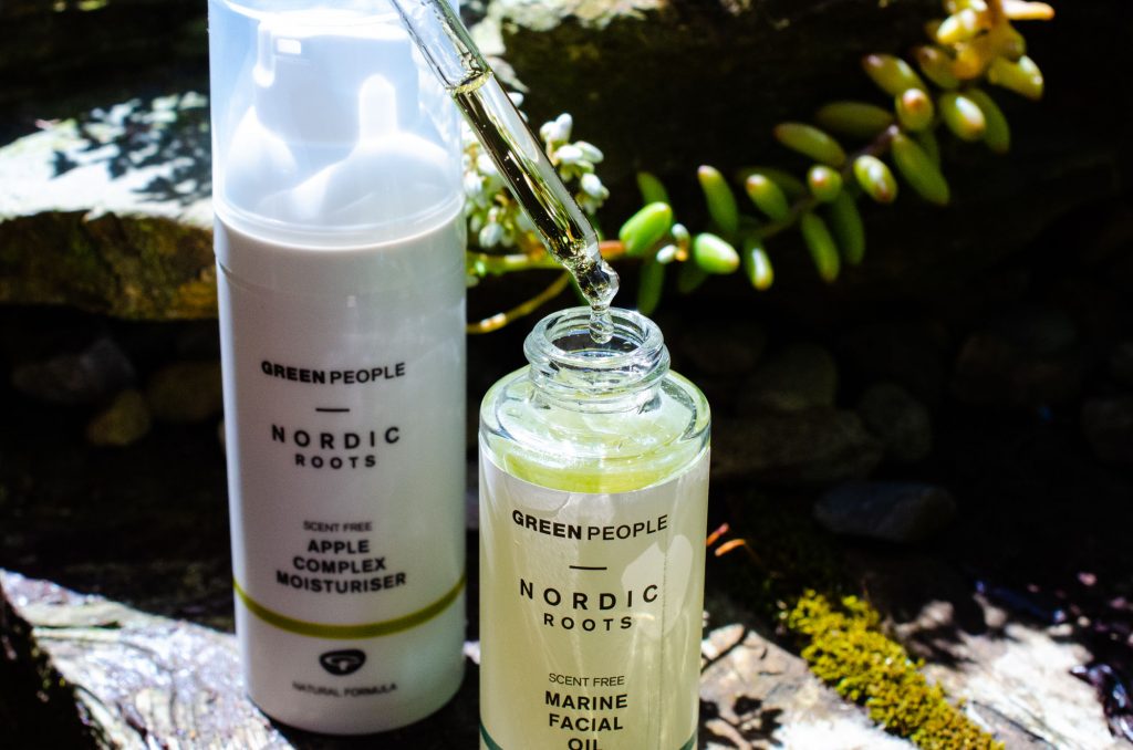 Marine Facial Oil showing the dropper