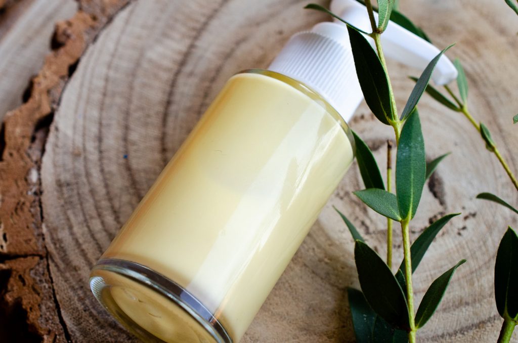 Close up of the lotion