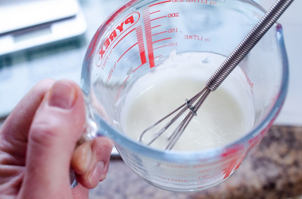 The emulsion forms