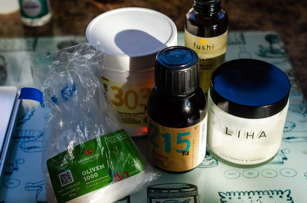 The oil phase ingredients