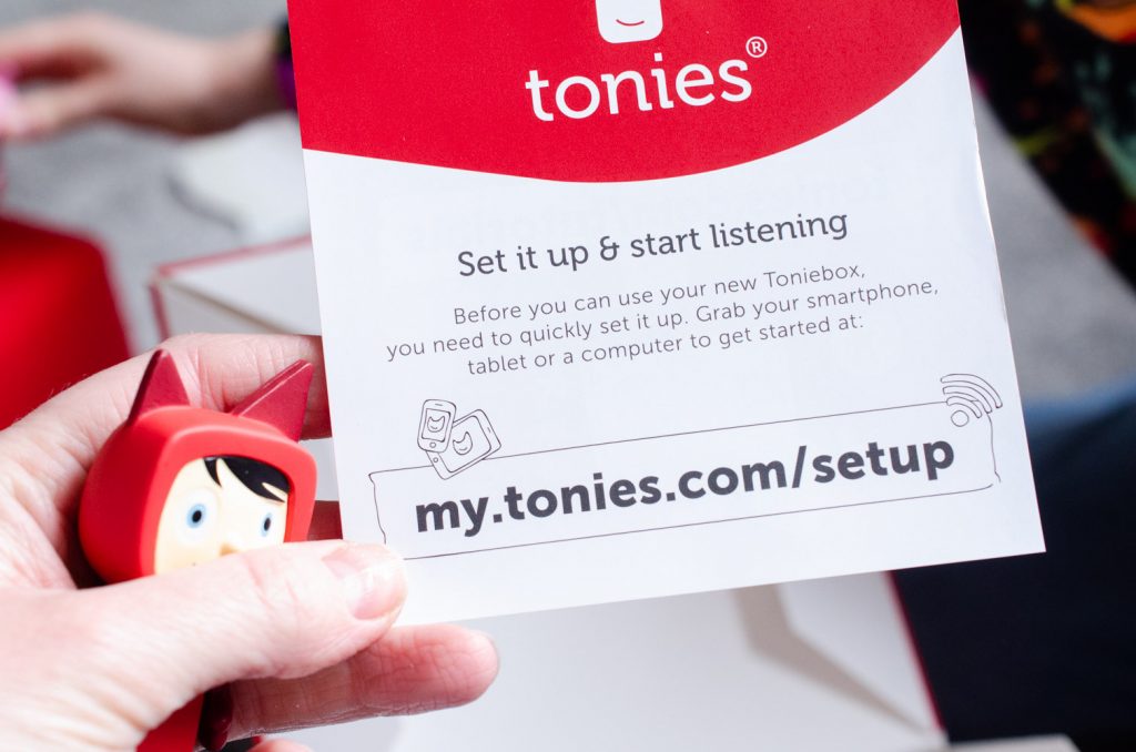 Setting up the Toniebox
