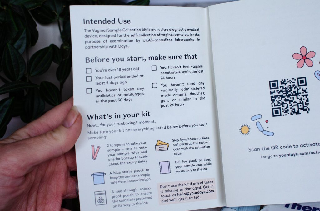 The Daye kit instructions