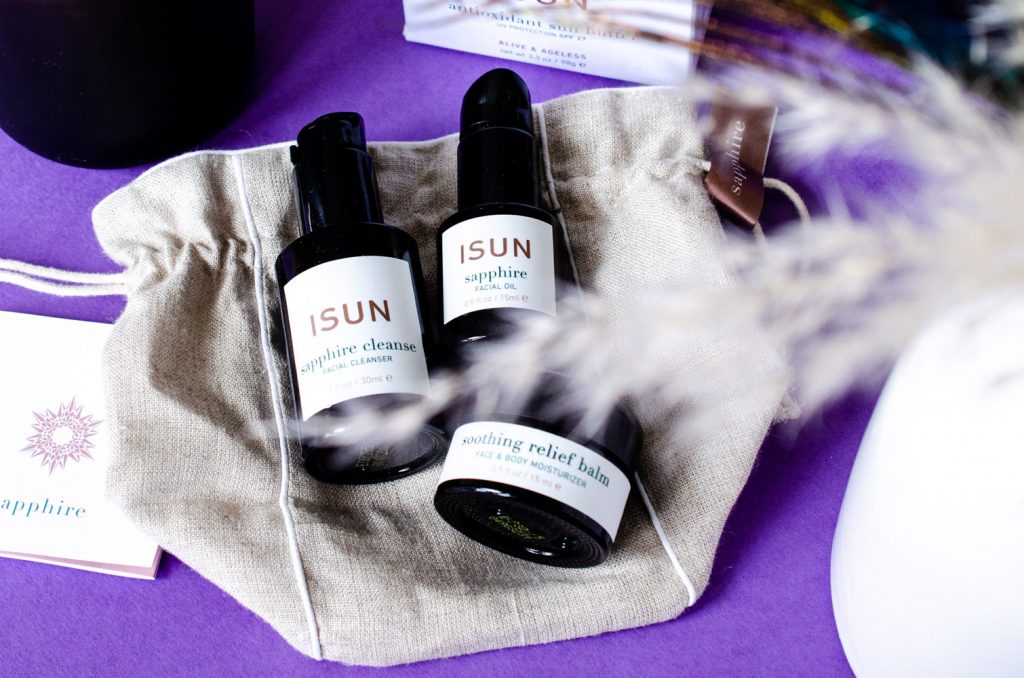 ISUN Sapphire Travel Pouch for sensitive skin