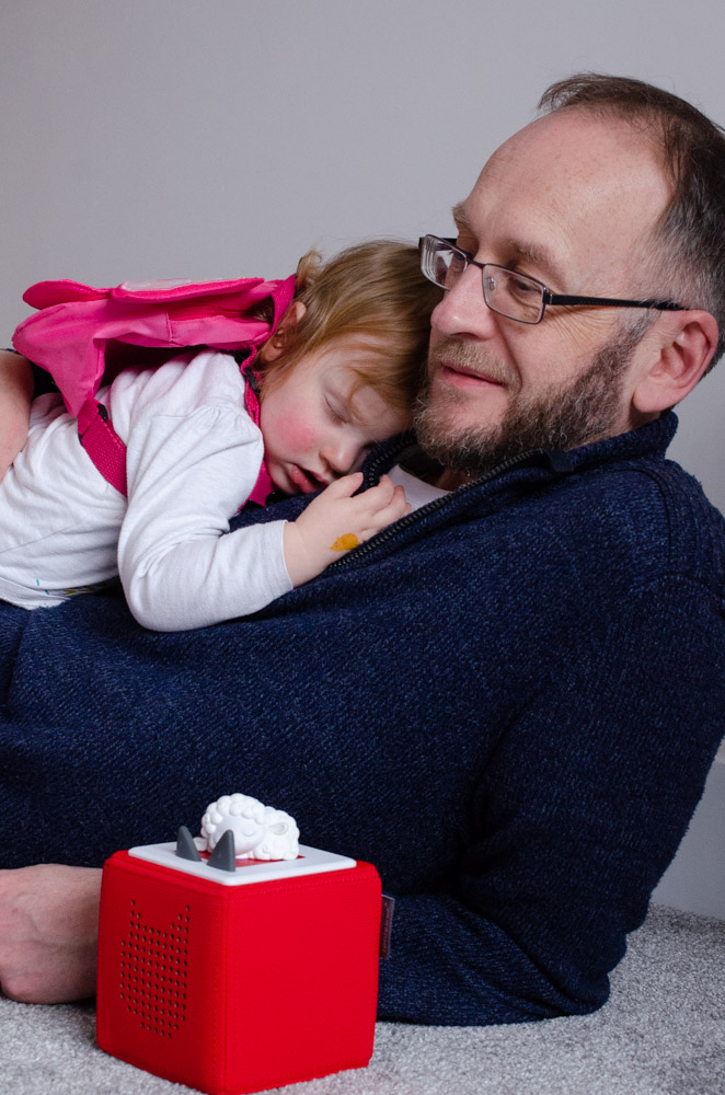 Sleeping on dad