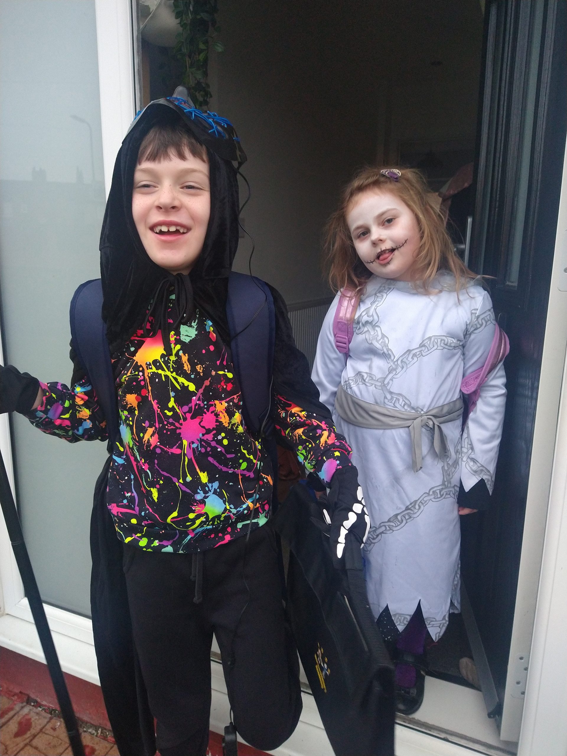 Dressed up for Halloween