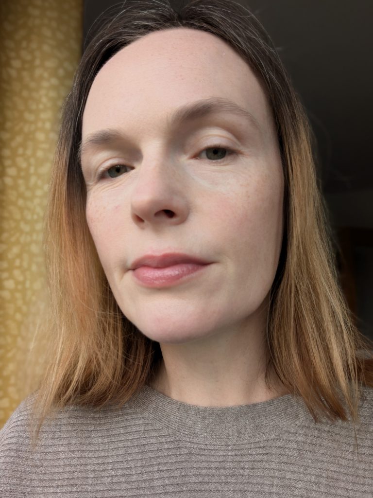 Wearing sweet potato tint