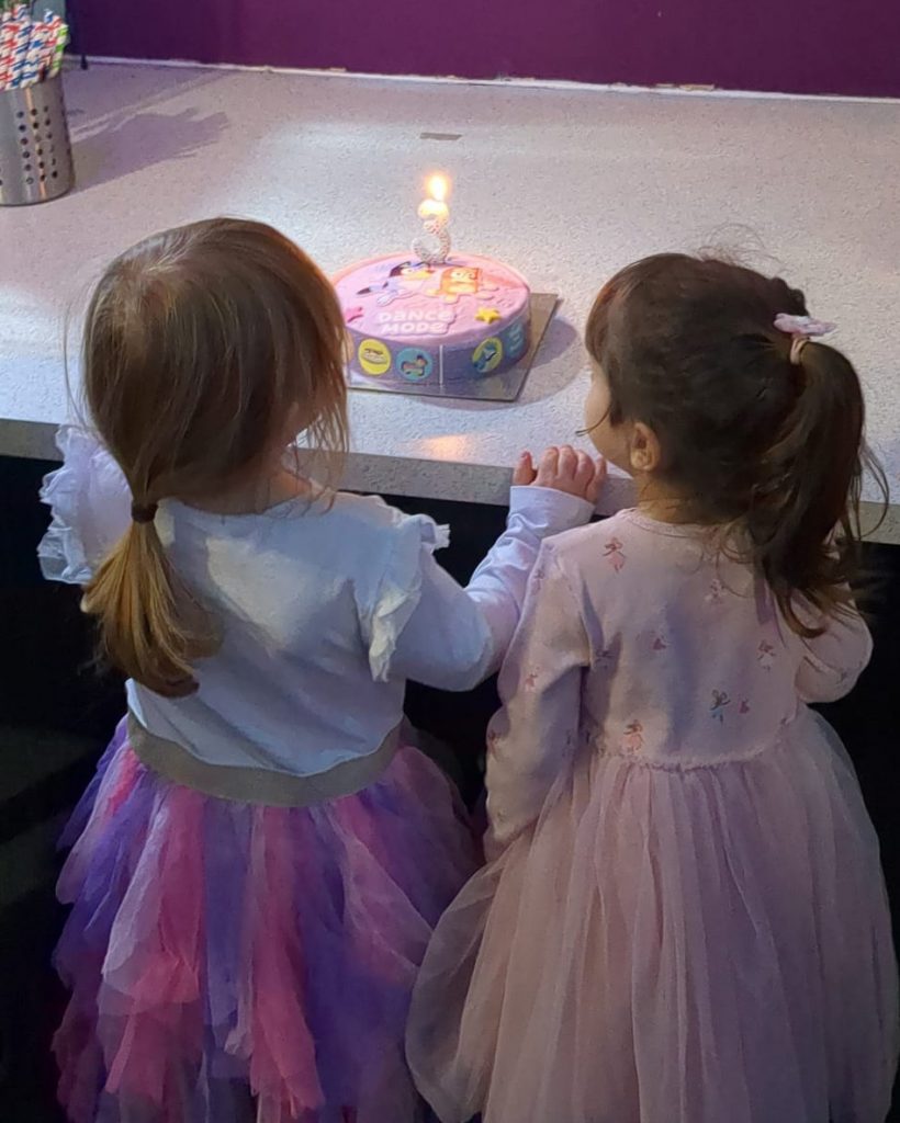 Blowing out candles