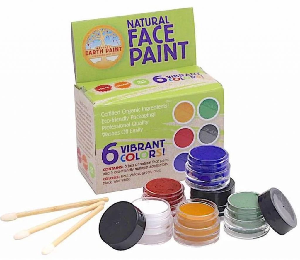 Natural Earth Face Paint is a natural face paint kit you can buy