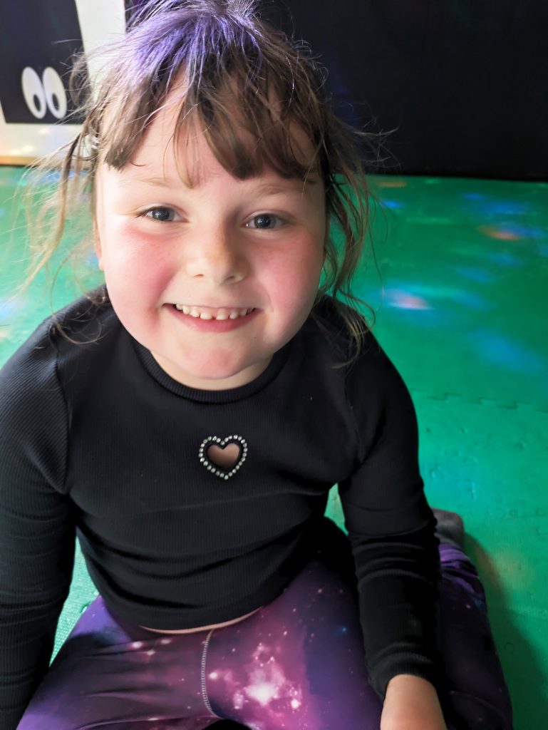 Cara soft play smiling