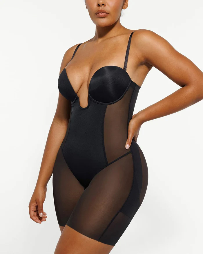 AirSlim Deep Plunge Butt-Lifting Bodysuit