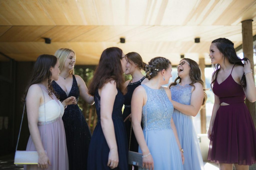 Prom night teenagers