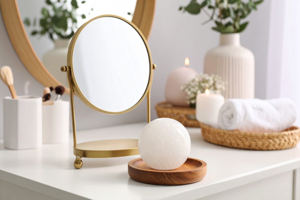 Moonstone on the vanity table